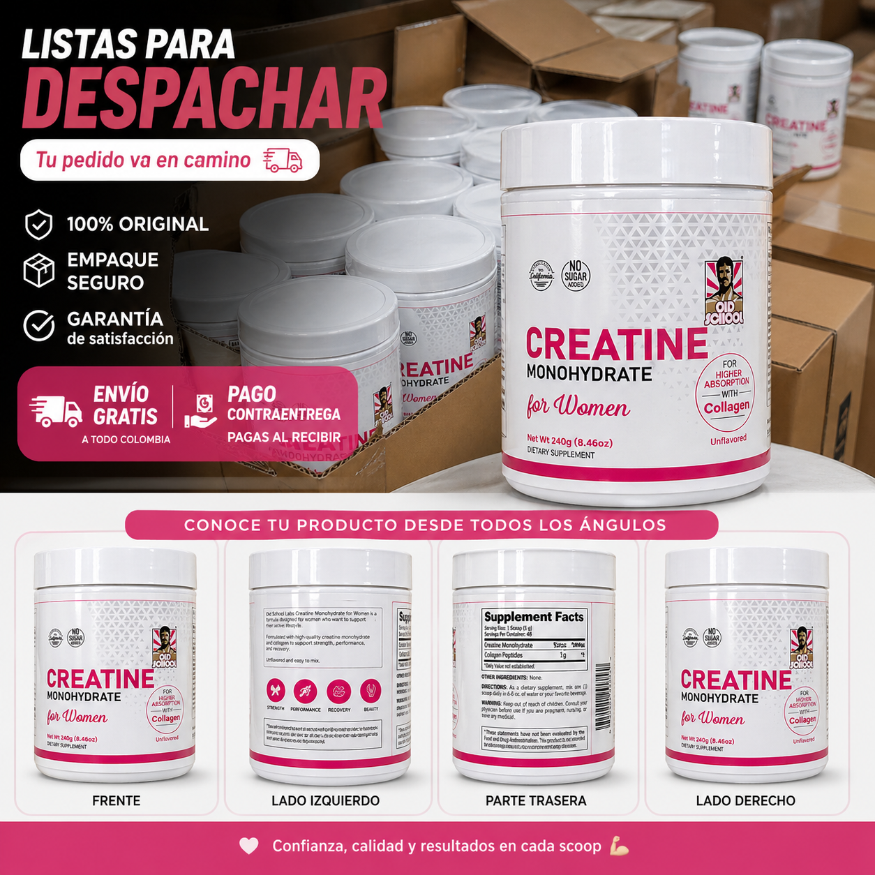 Creatine Monohydrate y Collagen