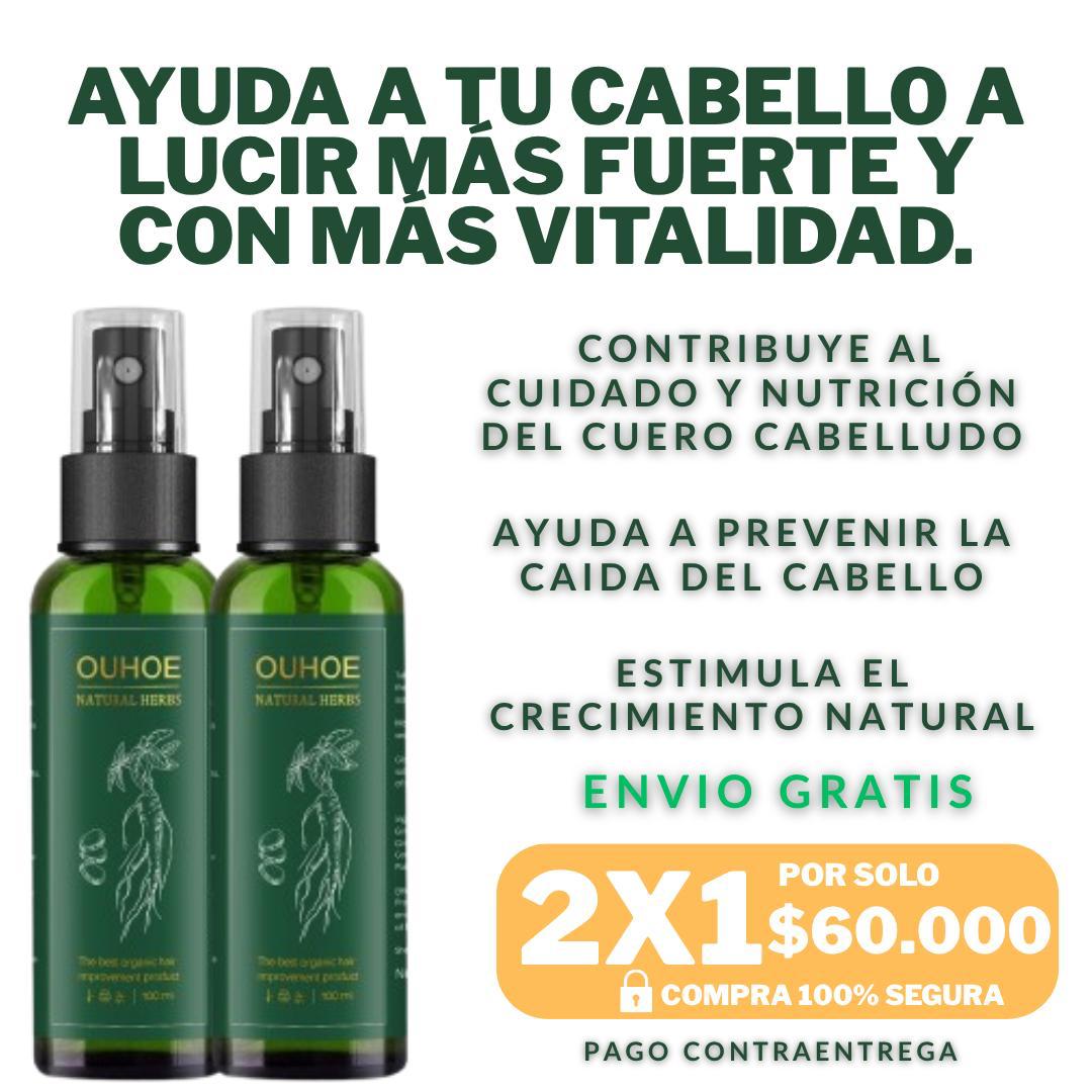 Spray OUHOE® 2X1 - Tratamiento Para Prevenir La Caída Del Cabello