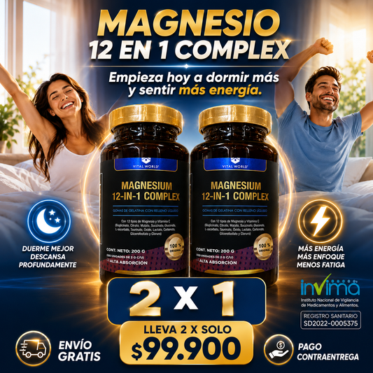 PROMO 2X1 MAGNESIO 12 en 1 - combo