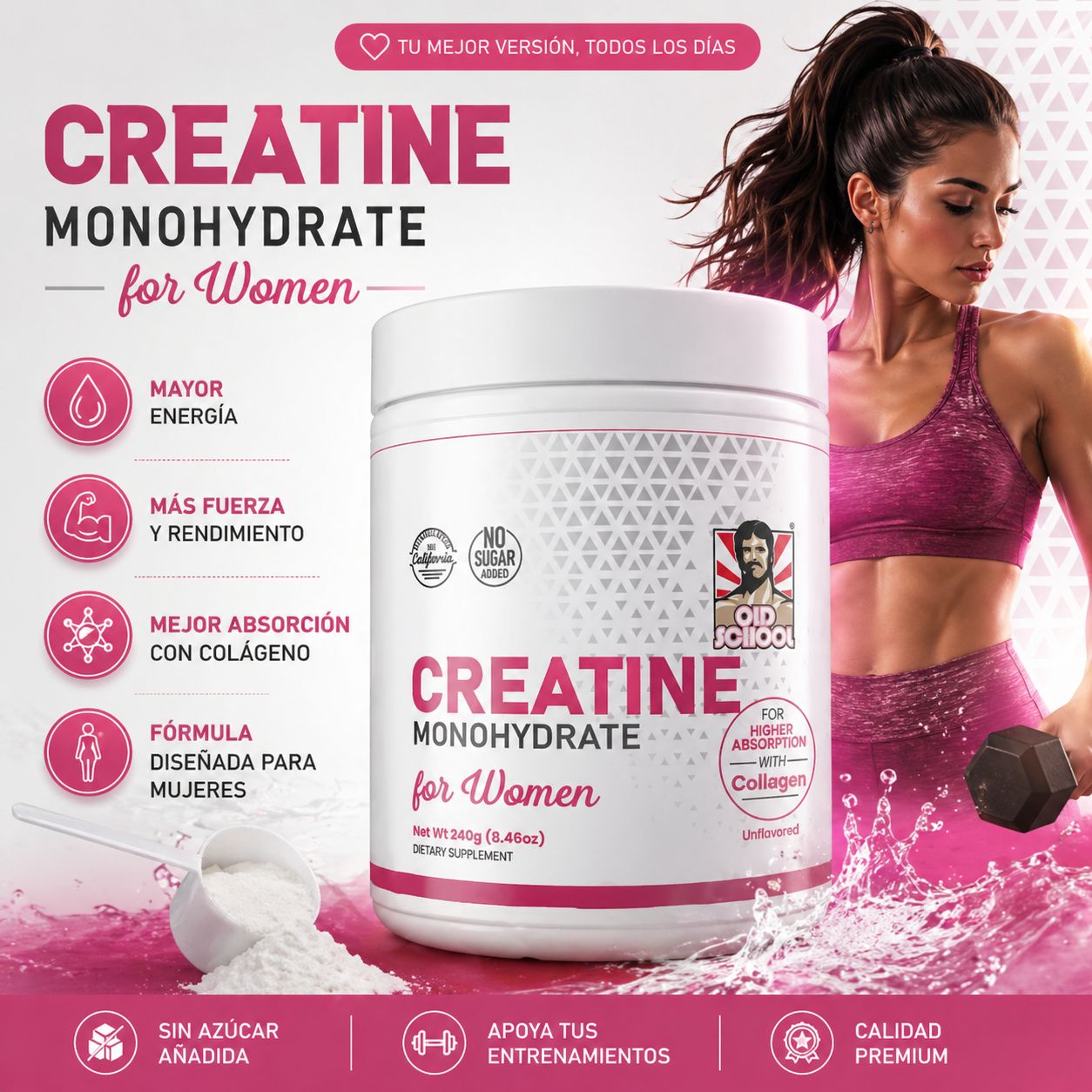 Creatine Monohydrate y Collagen